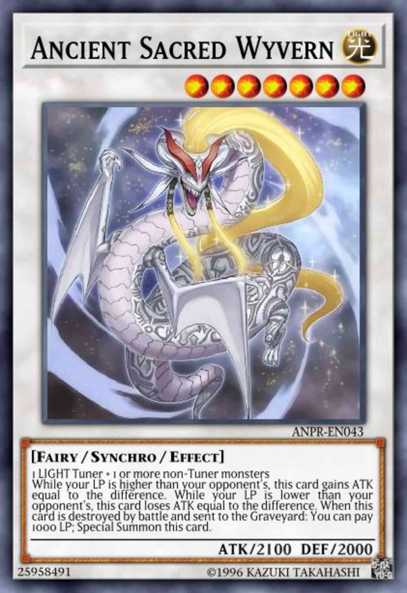 Ancient Sacred Wyvern - ANPR-EN043 - Ultimate Rare - 1st Edition