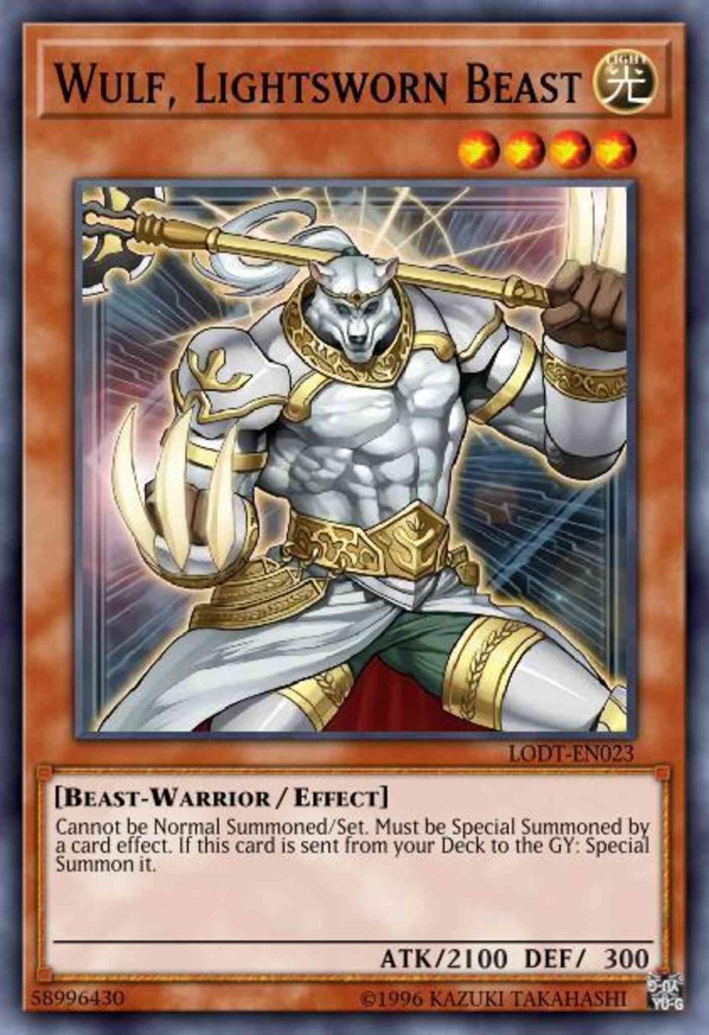 Wulf, Lightsworn Beast - SDLI-EN010 - Common - 1st Edition