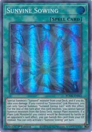 Sunvine Sowing - BODE-EN065 - Super Rare - 1st Edition