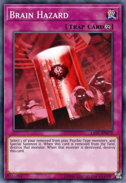 Brain Hazard - EXVC-EN072 - Rare - 1st Edition