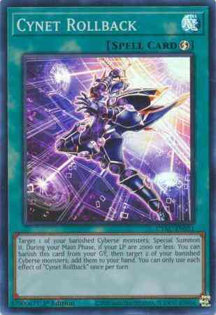 Cynet Rollback - CYAC-EN051 - Super Rare - 1st Edition
