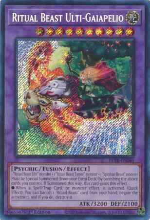 Ritual Beast Ulti-Gaiapelio - BLTR-EN086 - Secret Rare - 1st Edition