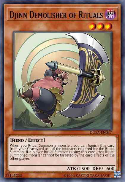 Djinn Demolisher of Rituals - MP15-EN090 - Common - 1st Edition