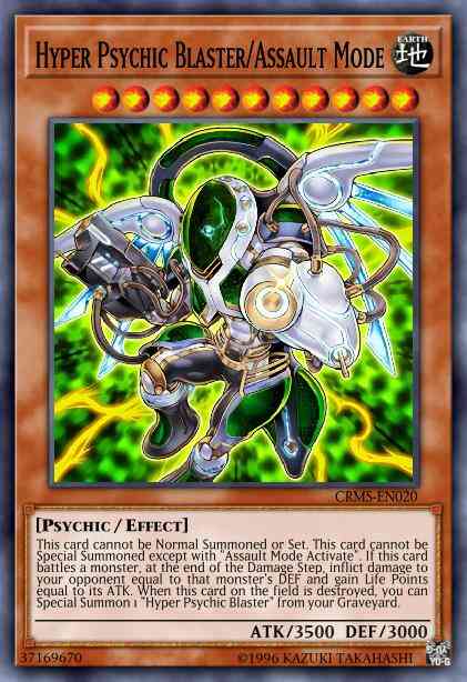 Hyper Psychic Blaster/Assault Mode - CRMS-EN020 - Ultimate Rare - 1st Edition