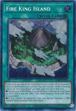 Fire King Island - RA03-EN059 - Secret Rare - 1st Edition
