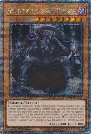 Erebus the Underworld Monarch - RA04-EN019 - Quarter Century Secret Rare - 1st Edition