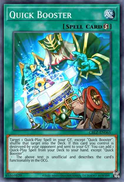 Quick Booster - CBLZ-EN065 - Ultra Rare - Unlimited