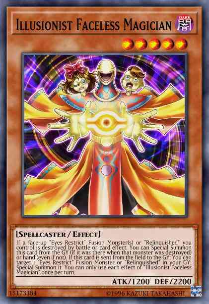 Illusionist Faceless Magician - LED2-EN002 - Rare - 1st Edition