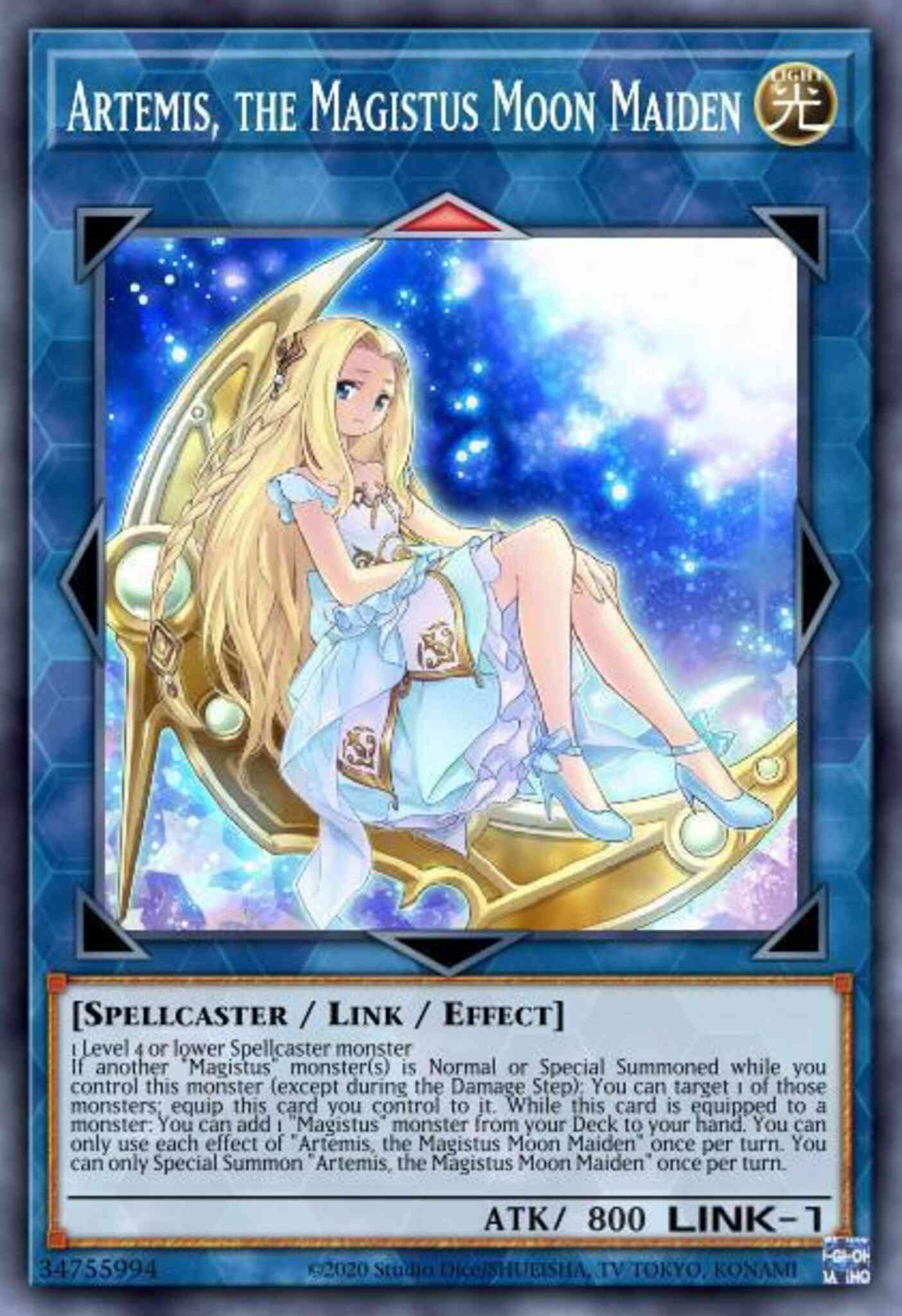 Artemis, the Magistus Moon Maiden - GEIM-EN008 - Collector's Rare - 1st Edition