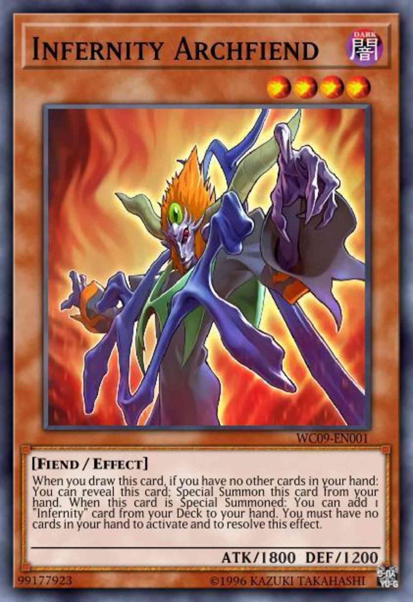 Infernity Archfiend - WC09-EN001 - Ultra Rare - Limited