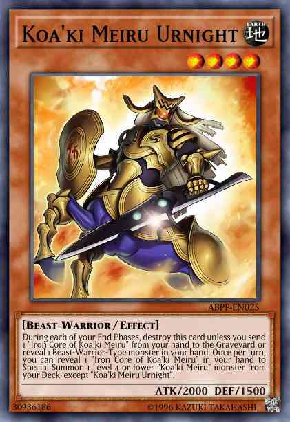 Koa'ki Meiru Urnight - ABPF-EN025 - Ultra Rare - 1st Edition