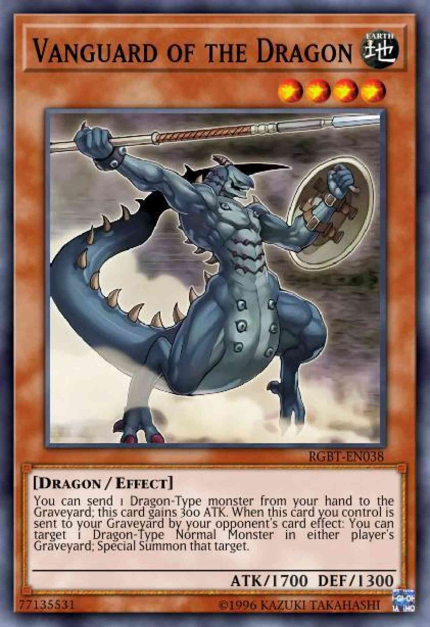 Vanguard of the Dragon - BP03-EN060 - Shatterfoil Rare - 1st Edition