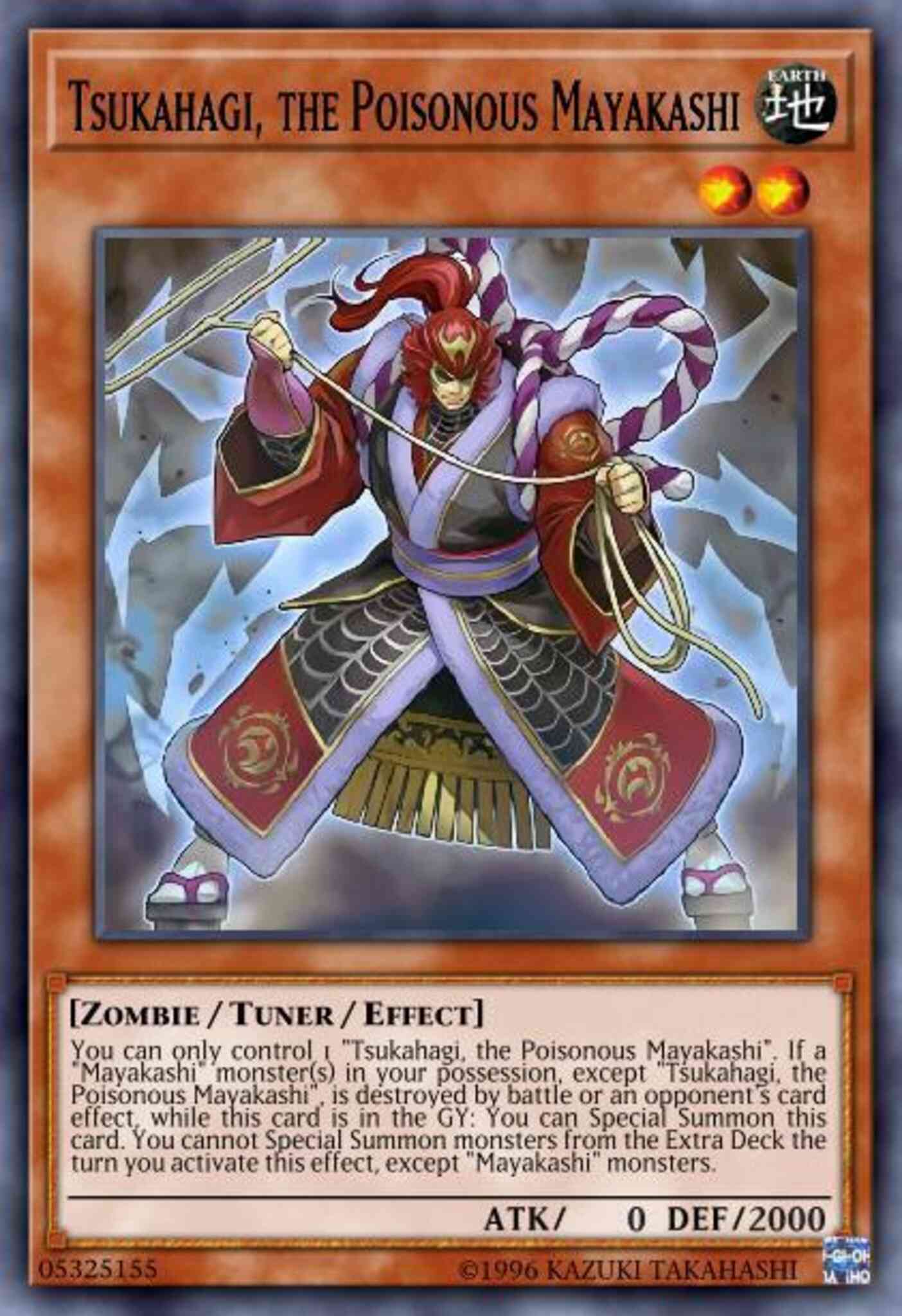 Tsukahagi, the Poisonous Mayakashi - HISU-EN028 - Super Rare - 1st Edition