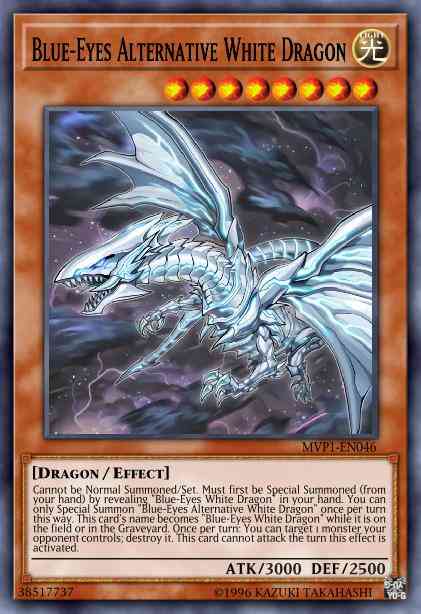 Blue-Eyes Alternative White Dragon - MVP1-ENG46 - Gold Rare - 1st Edition