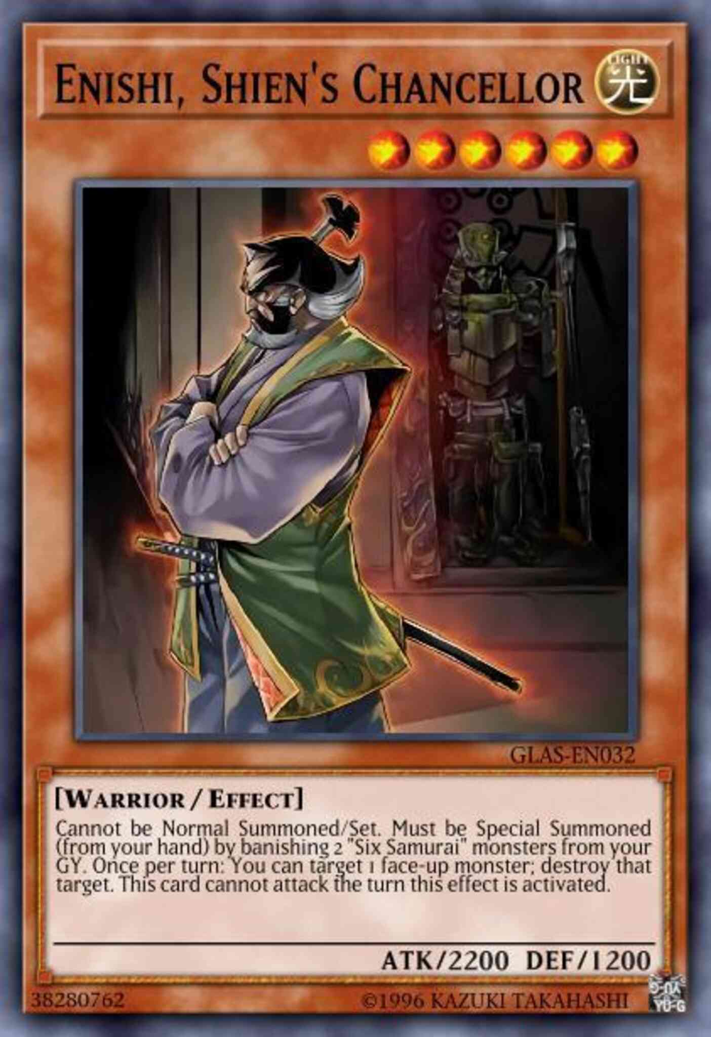 Enishi, Shien's Chancellor - GLAS-EN032 - Ultimate Rare - Unlimited