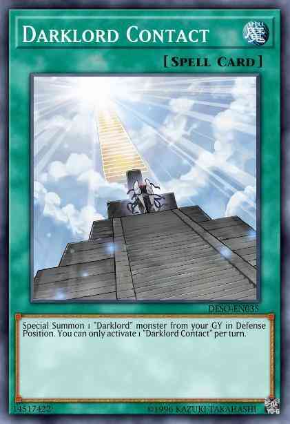 Darklord Contact - DESO-EN035 - Secret Rare - 1st Edition