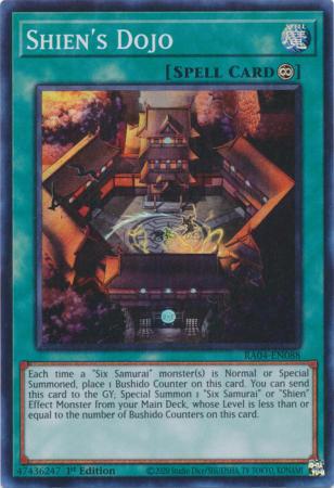 Shien's Dojo - RA04-EN088 - Super Rare - 1st Edition