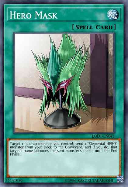 Hero Mask - RYMP-EN030 - Common - 1st Edition