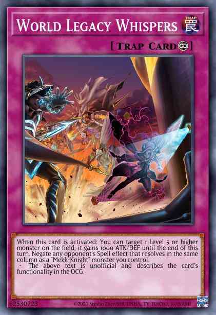 World Legacy Whispers - EXFO-EN071 - Rare - Unlimited