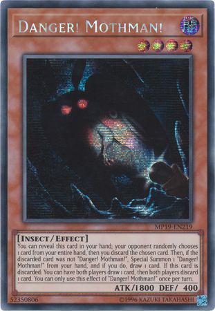 Danger! Mothman! - MP19-EN219 - Prismatic Secret Rare - Unlimited