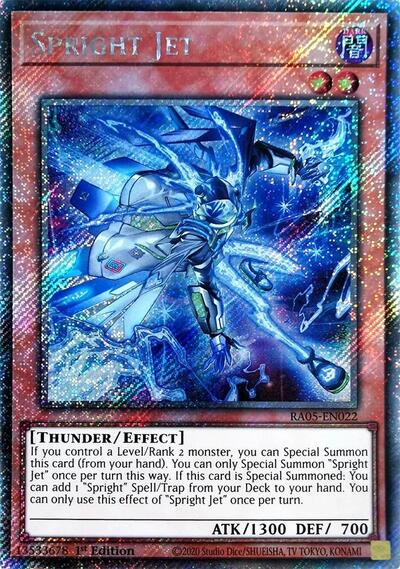 Spright Jet - RA05-EN022 - Platinum Secret Rare - 1st Edition