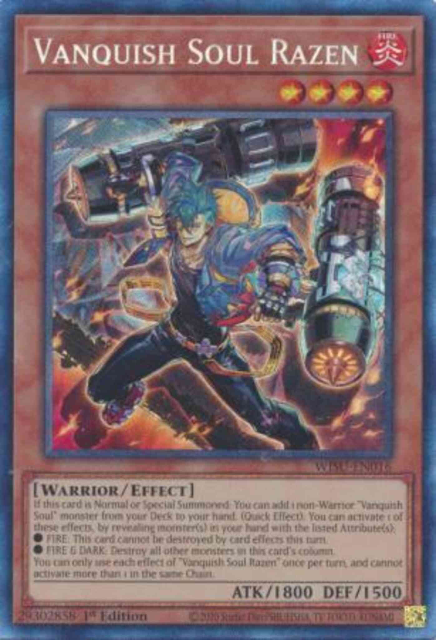 Vanquish Soul Razen - WISU-EN016 - Collector's Rare - 1st Edition
