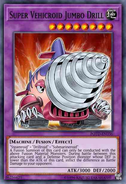 Super Vehicroid Jumbo Drill - POTD-EN036 - Ultimate Rare - 1st Edition
