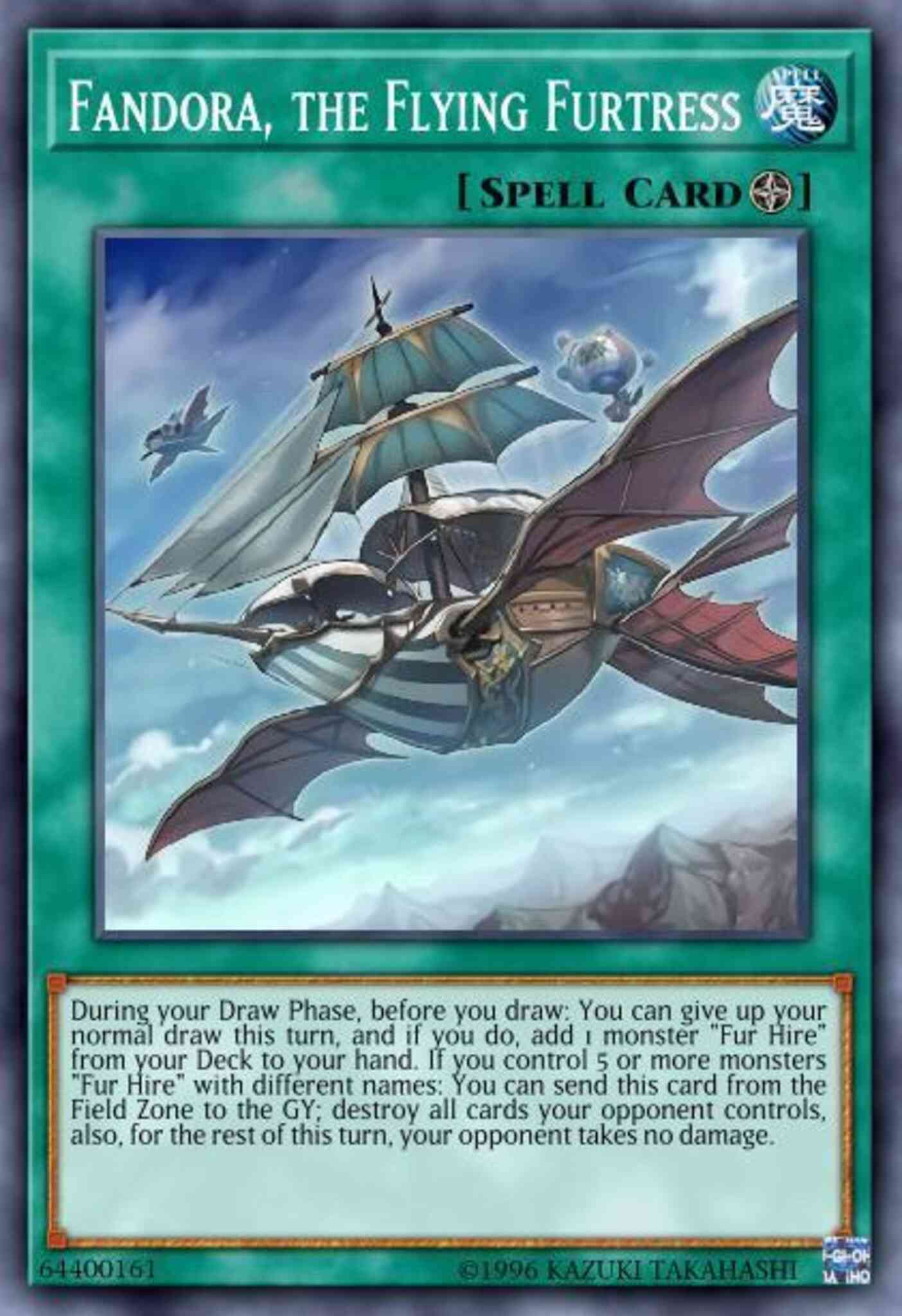 Fandora, the Flying Furtress - DASA-EN024 - Super Rare - 1st Edition
