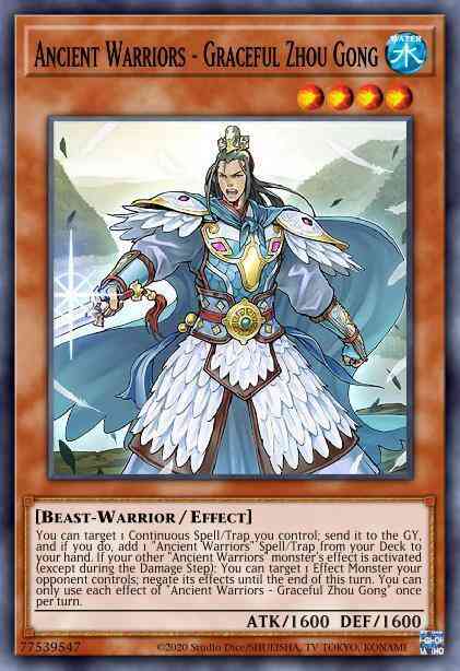 Ancient Warriors - Graceful Zhou Gong - IGAS-EN009 - Rare - 1st Edition