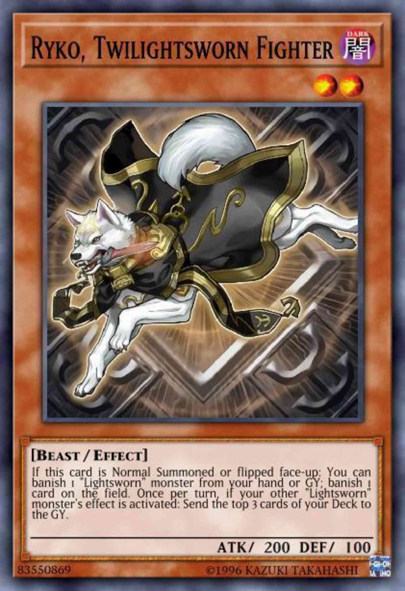 Ryko, Twilightsworn Fighter - COTD-EN027 - Rare - 1st Edition
