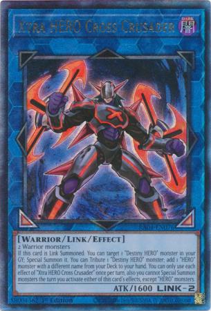 Xtra HERO Cross Crusader - RA04-EN076 - Ultimate Rare - 1st Edition