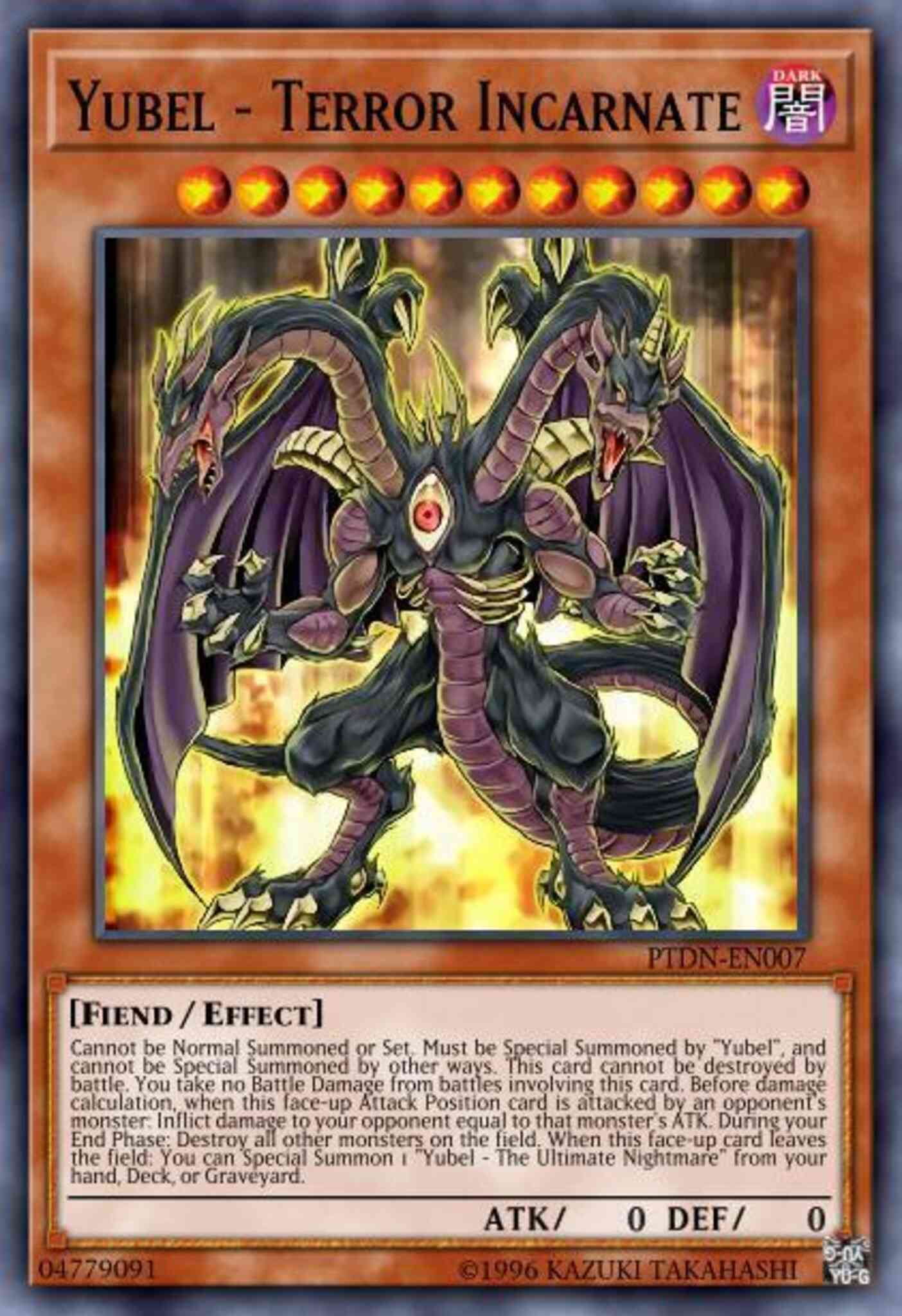 Yubel - Terror Incarnate - LCGX-EN198 - Secret Rare - 1st Edition