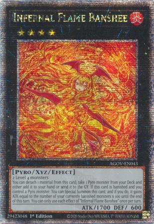 Infernal Flame Banshee - AGOV-EN043 - Quarter Century Secret Rare - 1st Edition