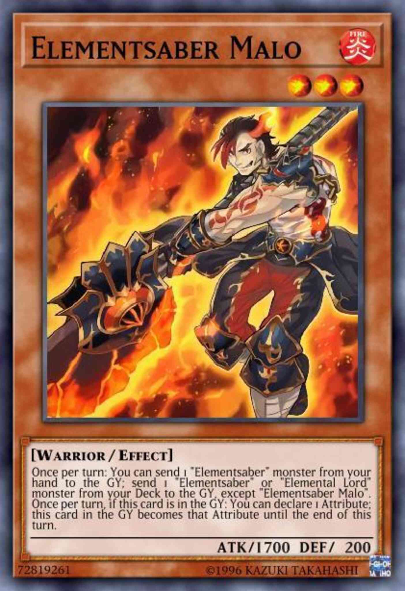 Elementsaber Malo - FLOD-EN022 - Common - 1st Edition