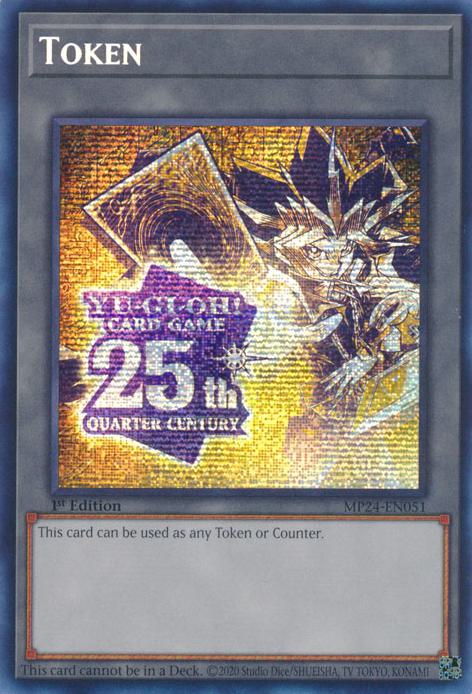 Token - Yugi - MP24-EN051 - Prismatic Secret Rare - 1st Edition