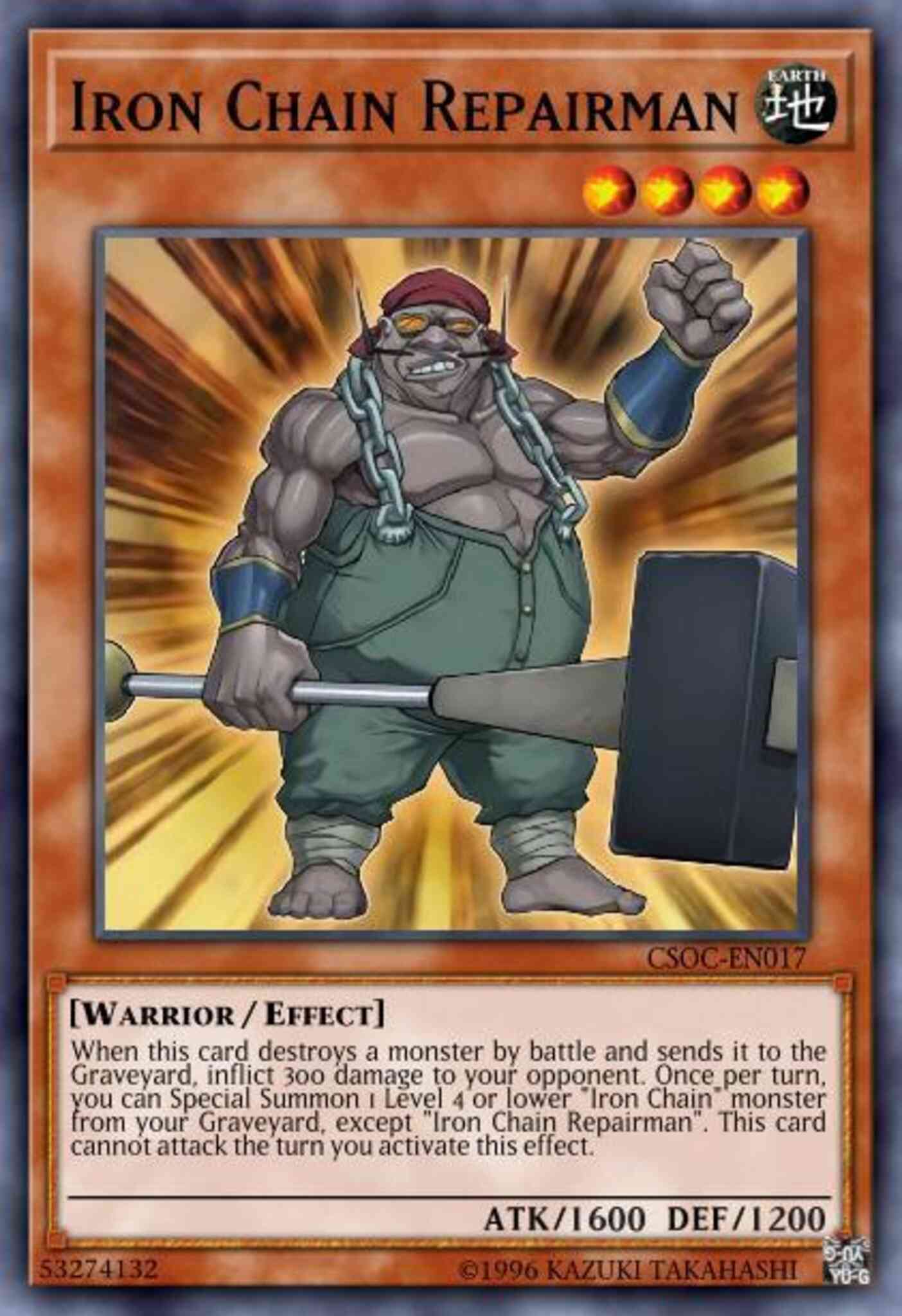Iron Chain Repairman - CSOC-EN017 - Rare - 1st Edition