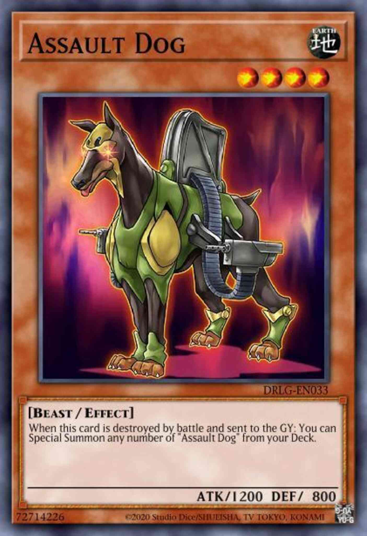 Assault Dog - DRLG-EN033 - Super Rare - Unlimited