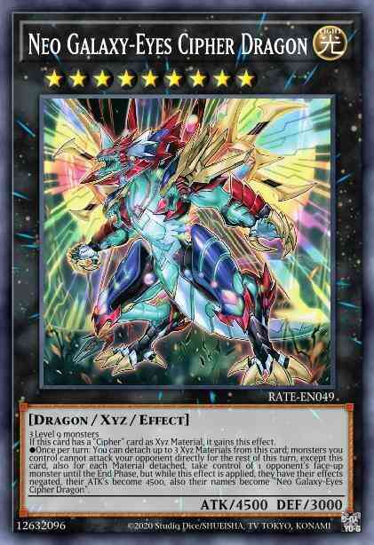 Neo Galaxy-Eyes Cipher Dragon - RATE-EN049 - Super Rare - Unlimited