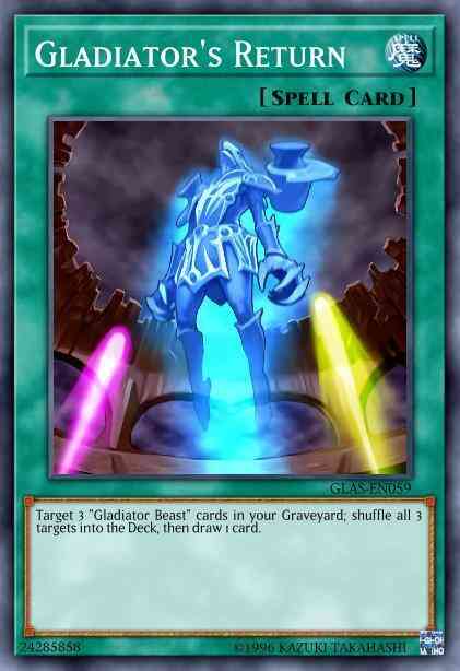 Gladiator's Return - LCGX-EN255 - Rare - 1st Edition