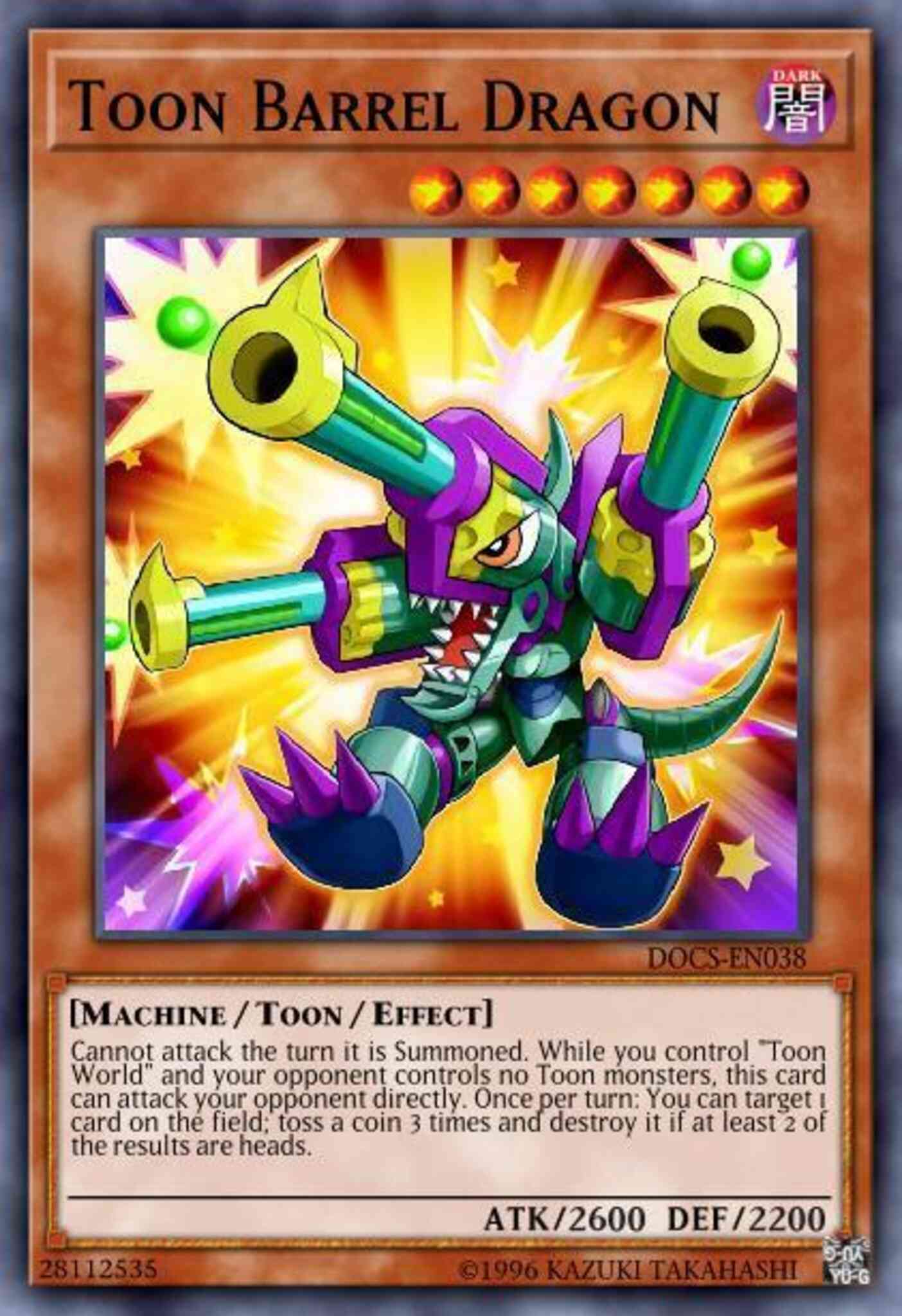 Toon Barrel Dragon - MP16-EN132 - Rare - 1st Edition