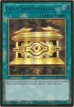Gold Sarcophagus - MGED-EN041 - Premium Gold Rare - 1st Edition