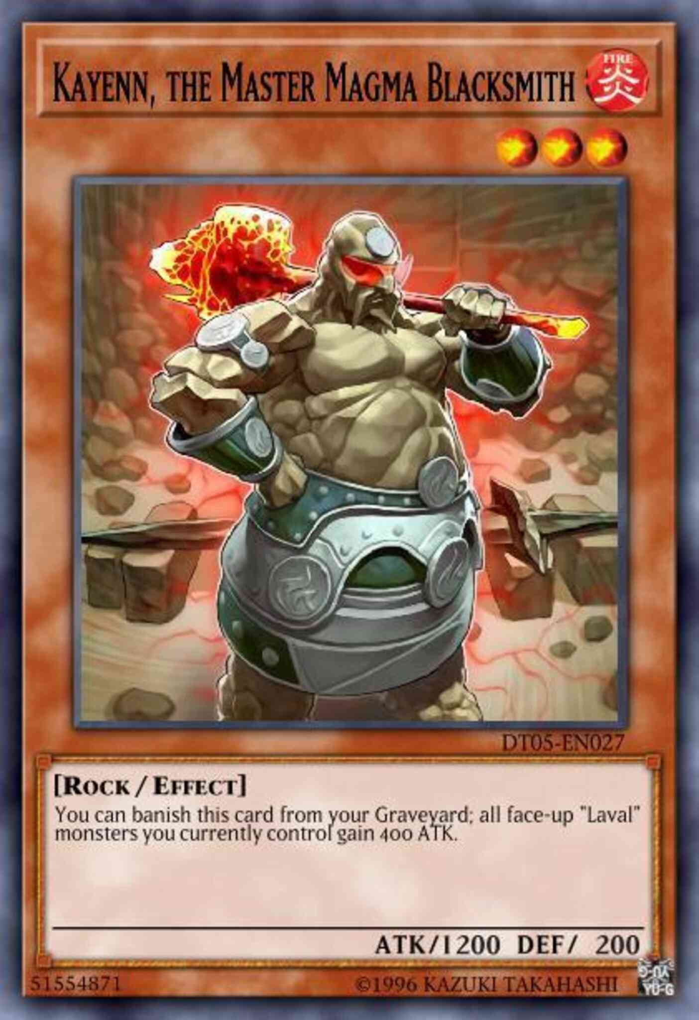 Kayenn, the Master Magma Blacksmith - HA05-EN012 - Super Rare - 1st Edition