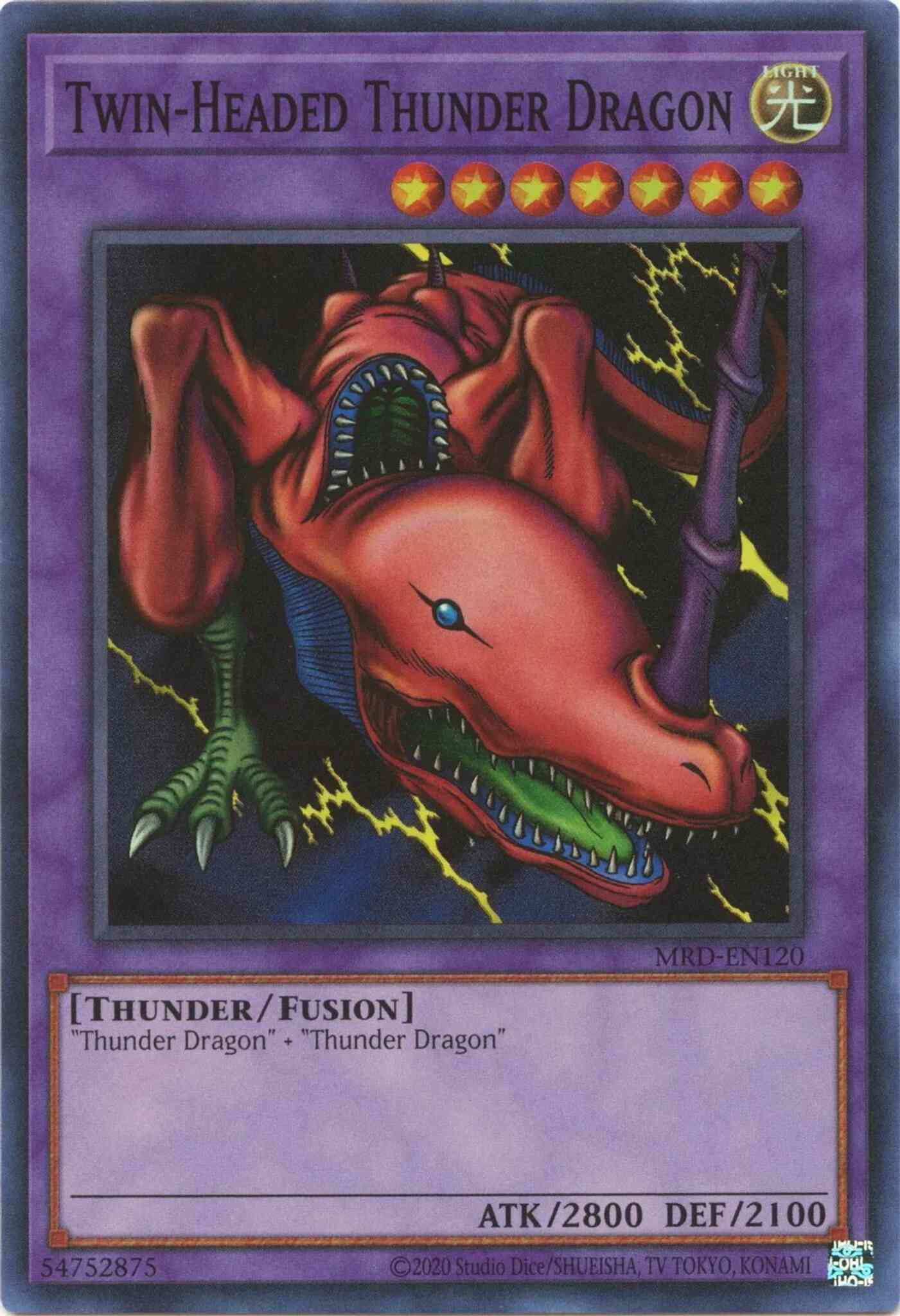 Twin-Headed Thunder Dragon - 25th Anniversary - MRD-EN120 - Super Rare - Unlimited