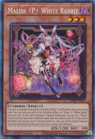 Maliss <P> White Rabbit - CRBR-EN015 - Collector's Rare - 1st Edition