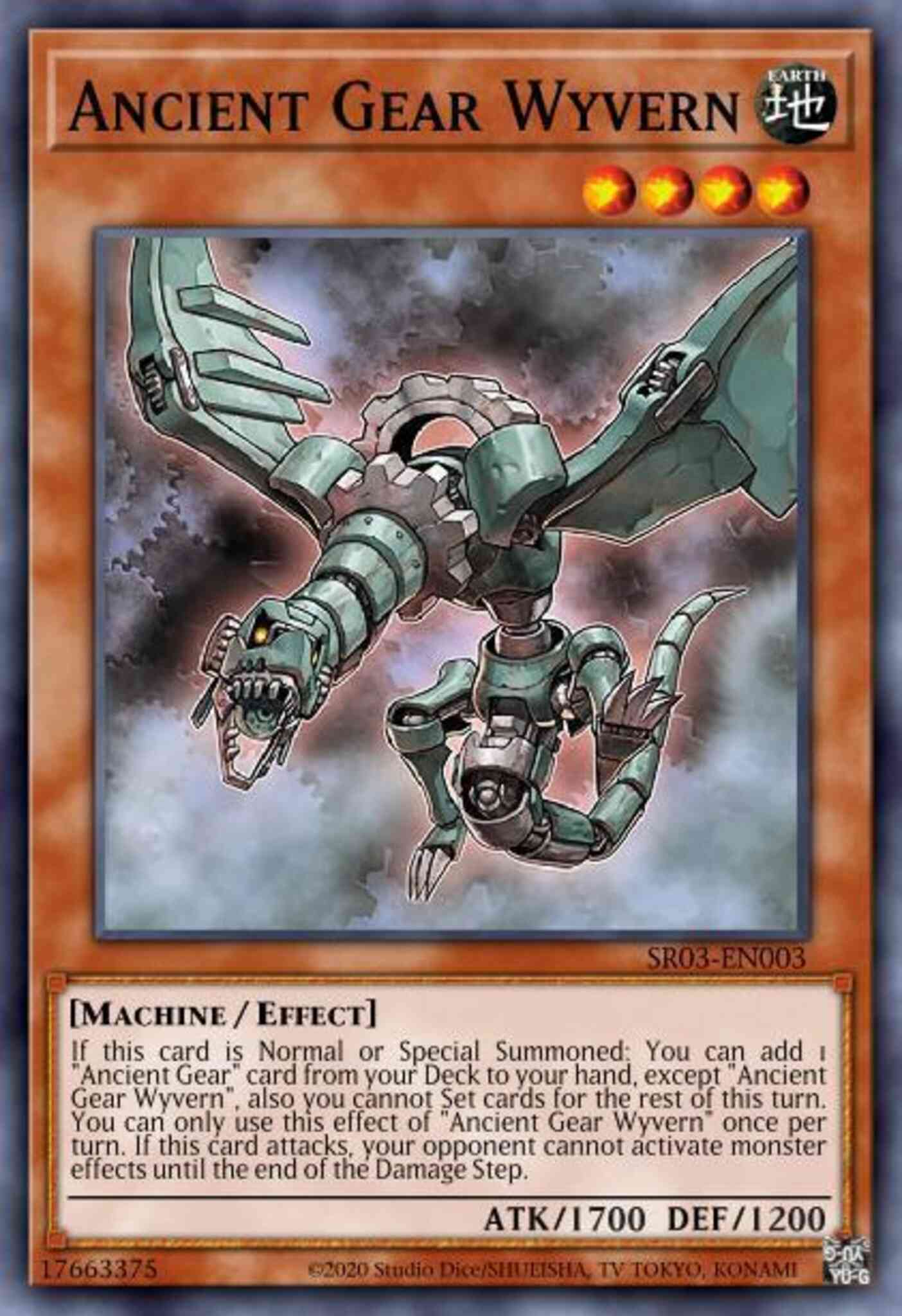 Ancient Gear Wyvern - SR03-EN003 - Super Rare - Unlimited