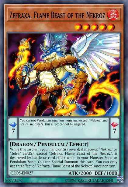 Zefraxa, Flame Beast of the Nekroz - CROS-EN027 - Common - Unlimited