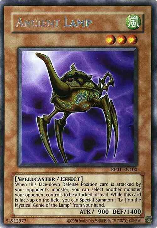 Ancient Lamp - 2020 Date Reprint - RP01-EN100 - Secret Rare - Unlimited
