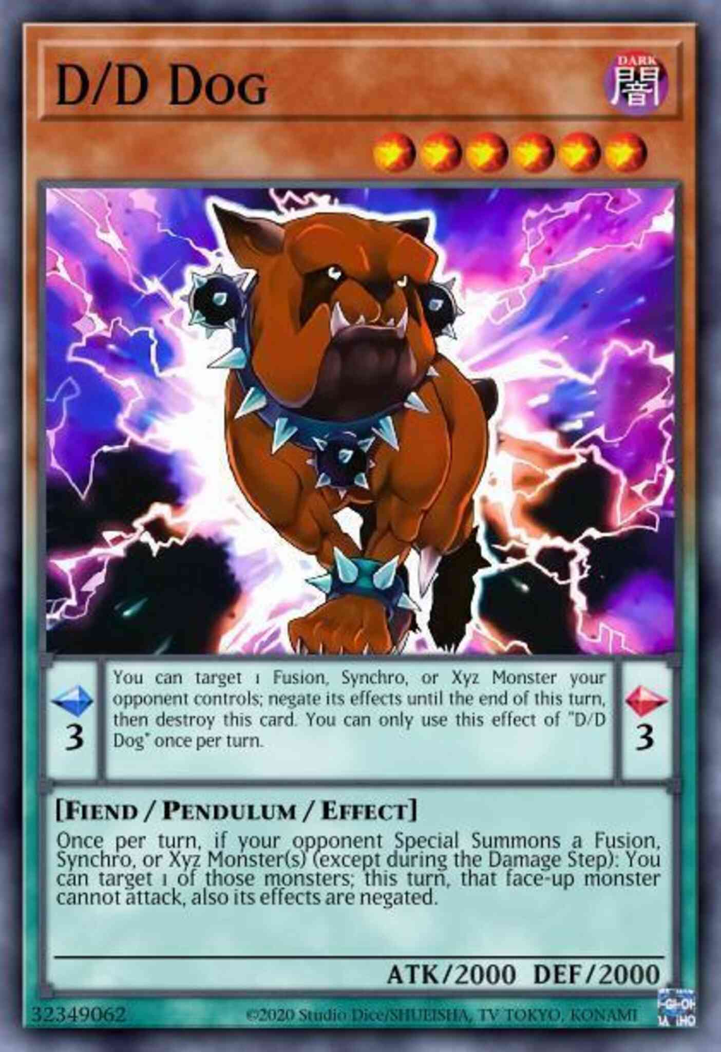 D/D Dog - ROTD-EN091 - Super Rare - 1st Edition