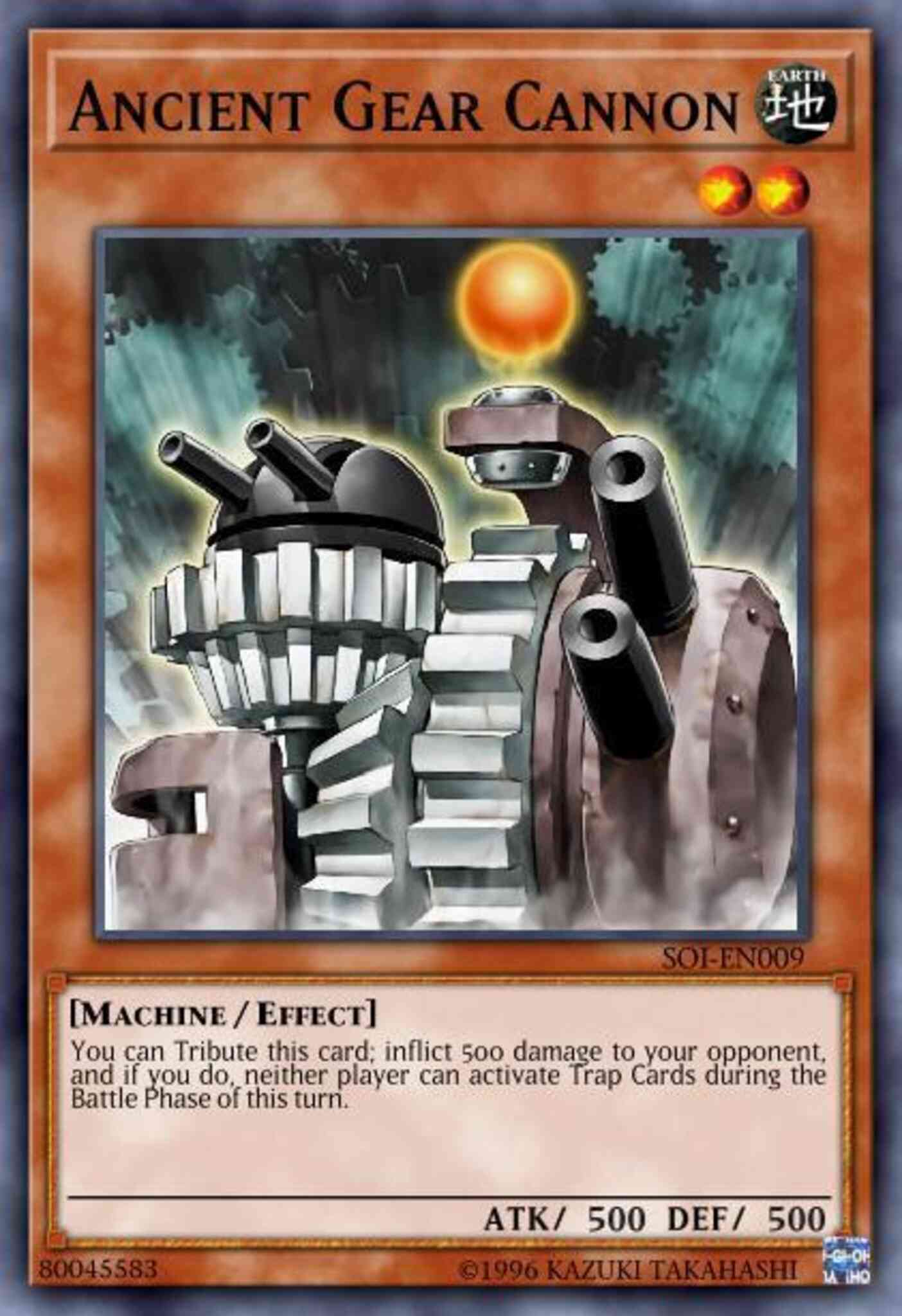 Ancient Gear Cannon - SD10-EN016 - Common - Unlimited