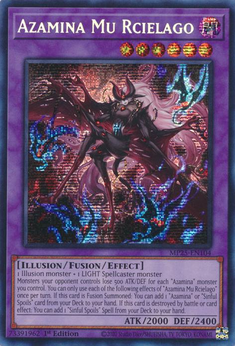Azamina Mu Rcielago - MP25-EN104 - Prismatic Secret Rare - 1st Edition